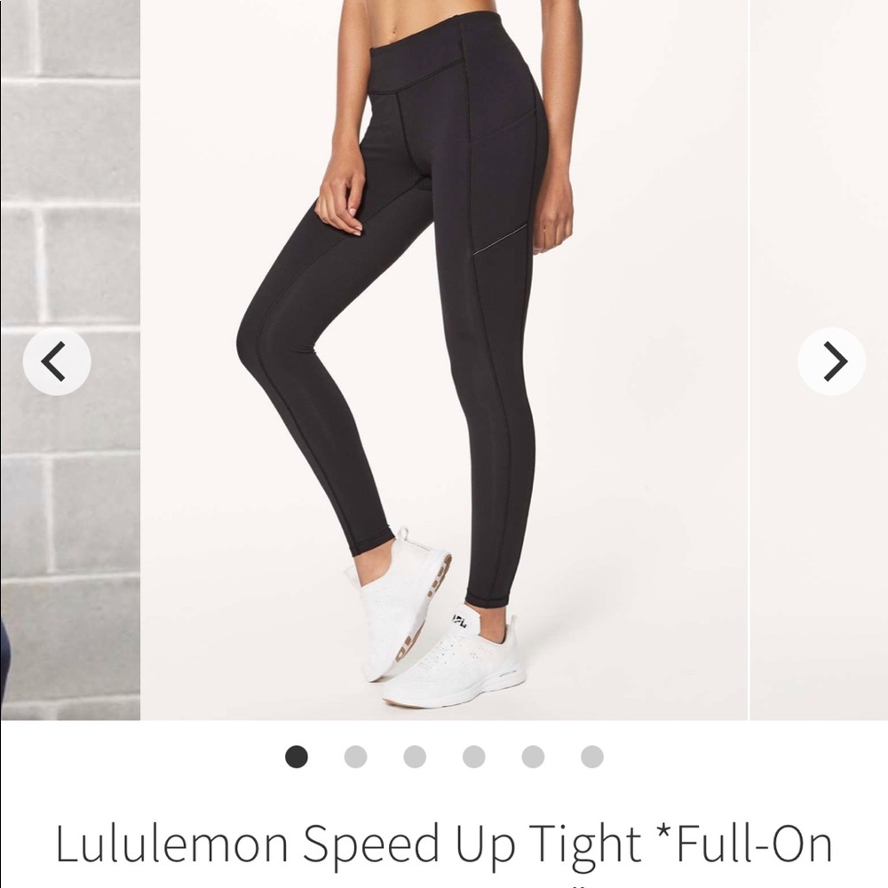 Lululemon Speed Up Tight *Full-On Luxtreme 28" Black size 6 W5BMUS